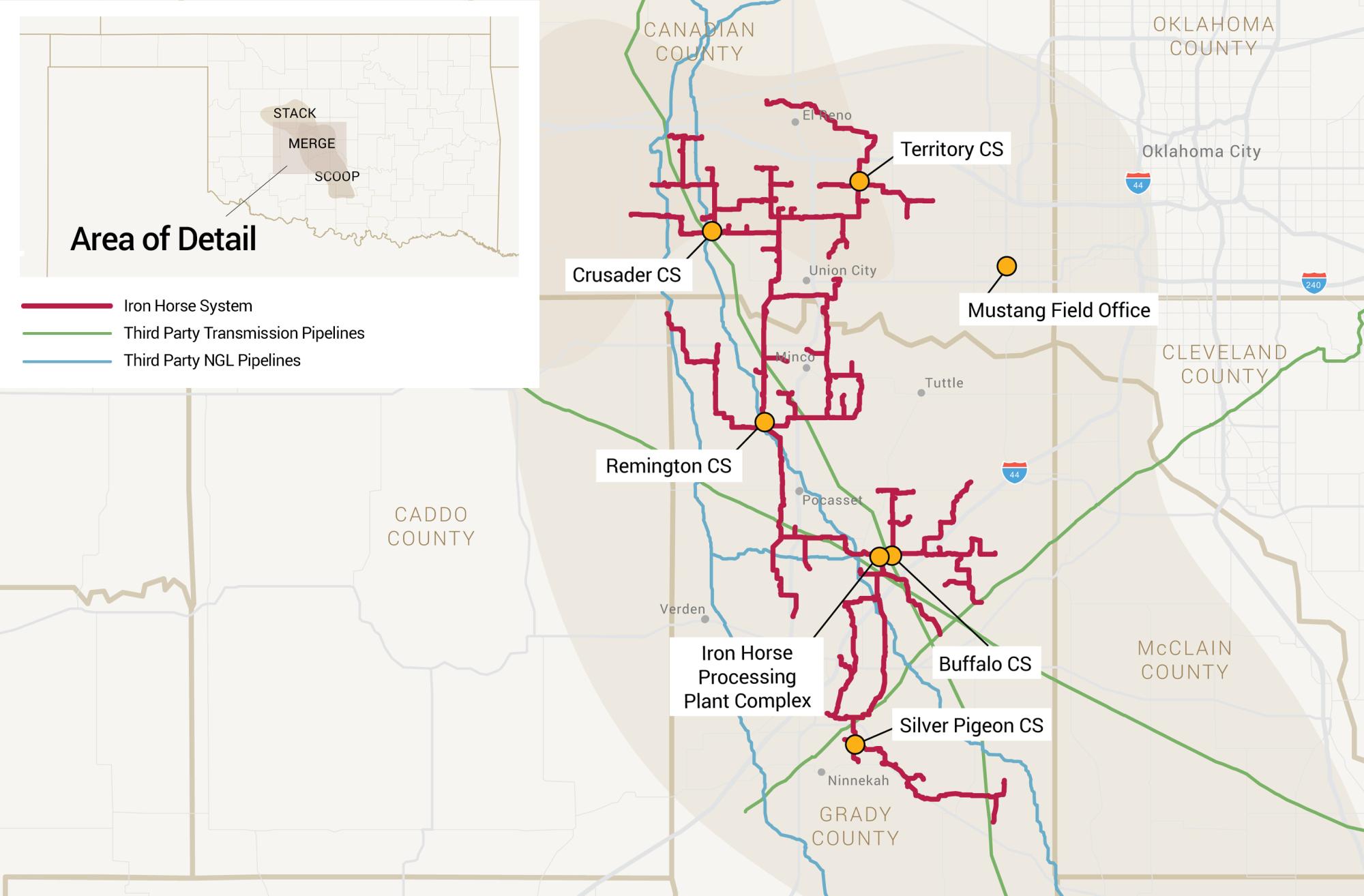 Map of Iron Horse System