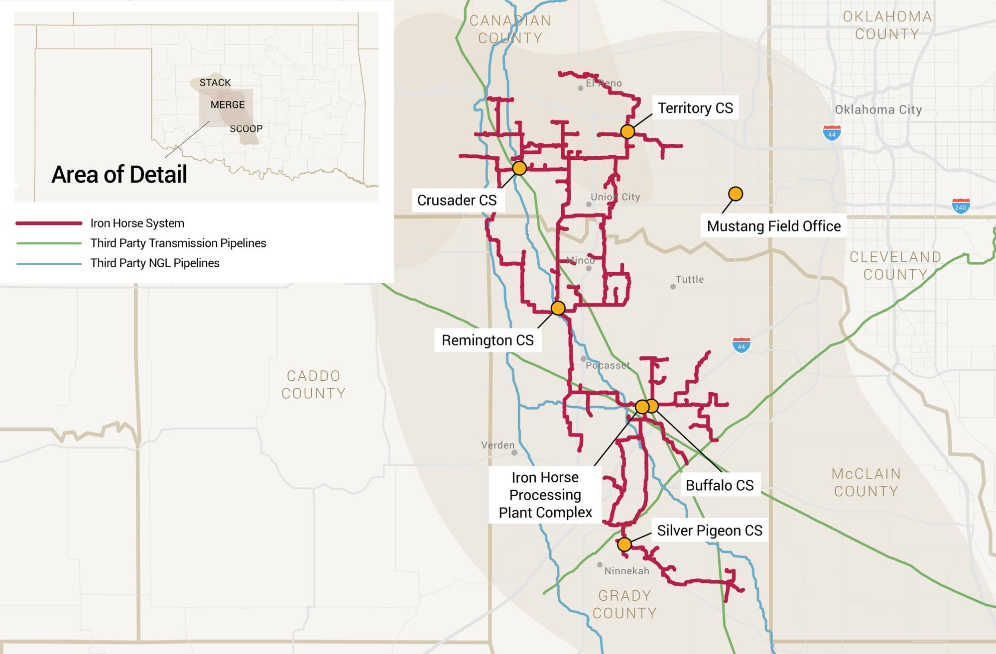 Map of Iron Horse System