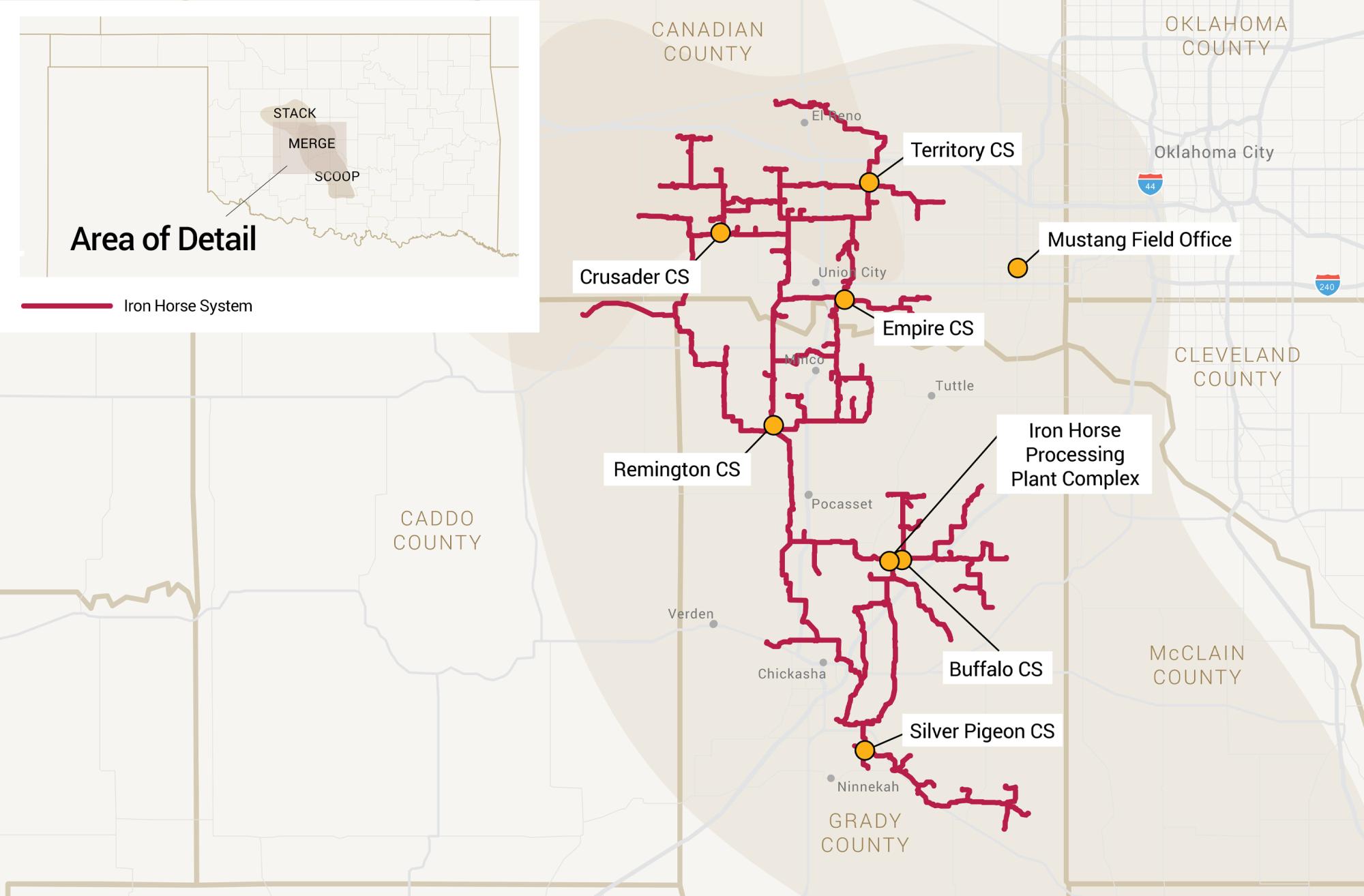 Map of Iron Horse System